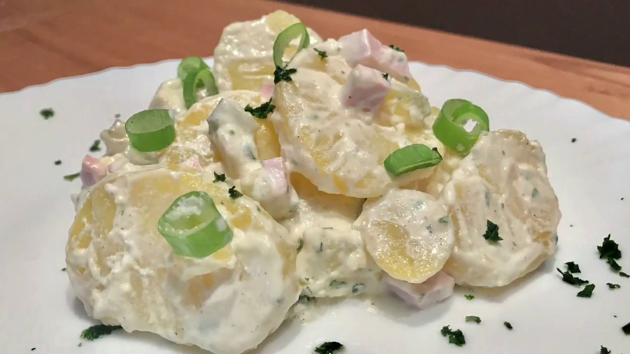 Pellkartoffelsalat mit Joghurt - YouTube