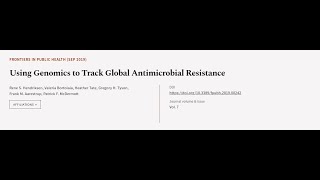 Using Genomics to Track Global Antimicrobial Resistance | RTCL.TV