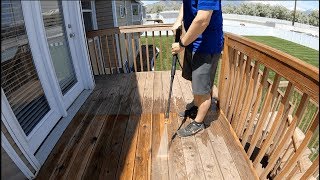 Pressure Washing and Re-Sealing my Deck