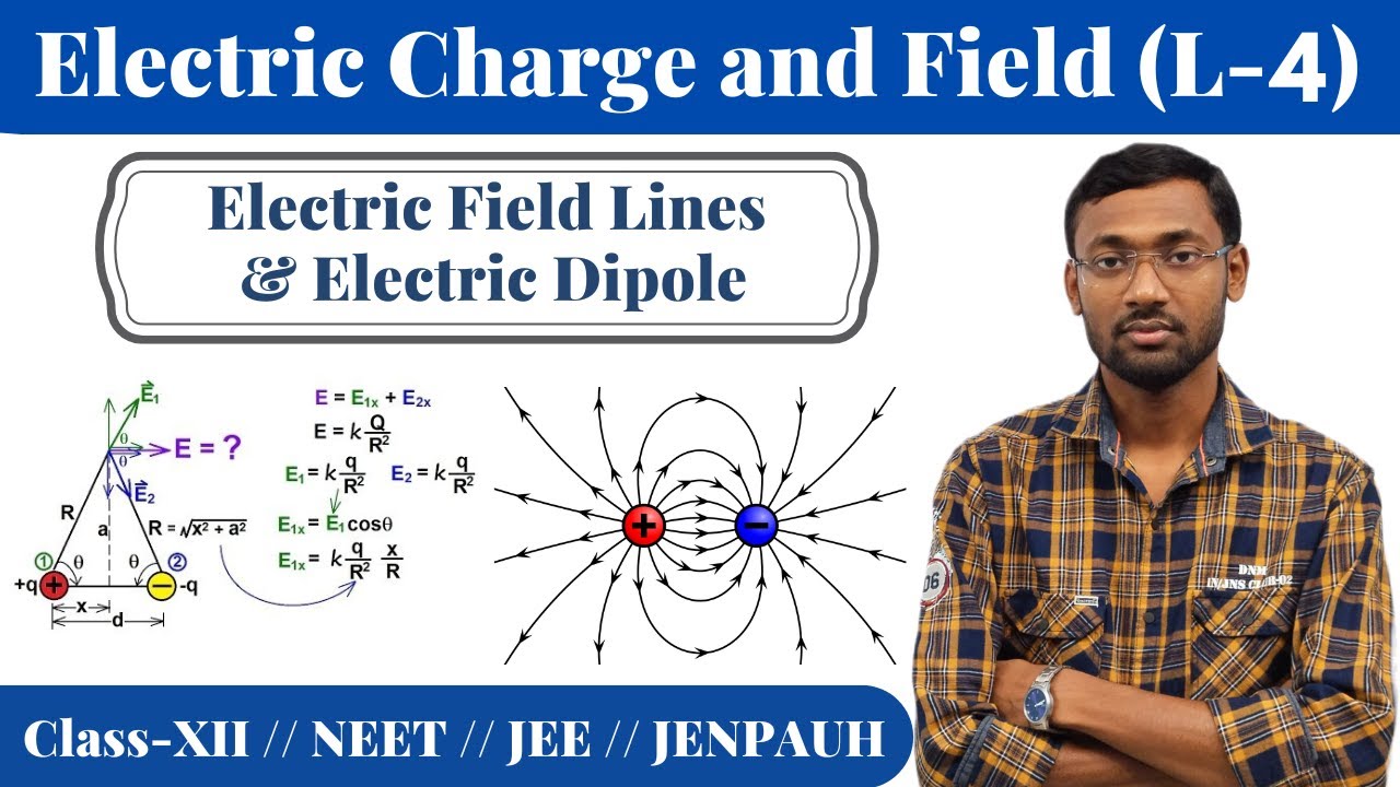 Class-12,Chap-1|| Electric Field lines & Dipole || Electric Charges and ...