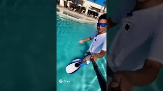 Trying out the AquaStride water walking shoes