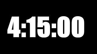 4 HOUR 15 MINUTE TIMER • 255 MINUTE COUNTDOWN TIMER ⏰ LOUD ALARM ⏰