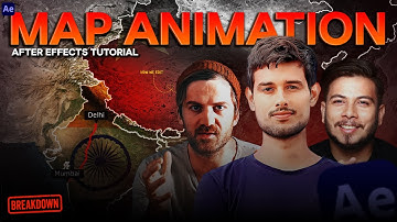 Create Viral Map Animation Like Dhruv Rathee, Johnny Harris, Nitish rajput in After Effects | Part 1