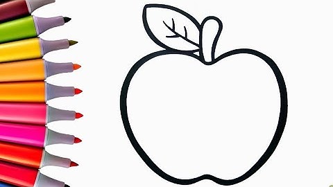 How to Draw an Apple 🍎 | Easy Apple Drawing for Kids & Beginners