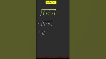 Roots Easy Tricks | Exponential Expression | international math olympiad | math olympiad#shorts