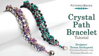 Crystal Path Bracelet- DIY Jewelry Making Tutorial by PotomacBeads