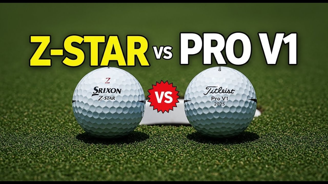 Сравнение и анализ характеристик клюшек для контроля вращения Srixon Z-Star 2025 и Titleist Pro V...