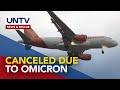 Thousands of flights canceled due to Omicron spread