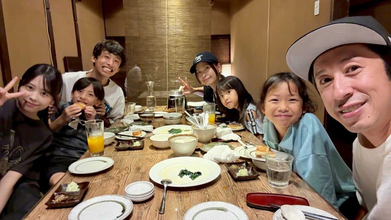 【超飯テロ】久しぶりに○○の打ち上げで梶原家みんなで贅沢したよ!!
