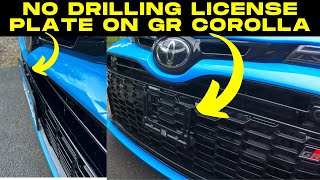 NO Drilling plate Install on the GR Corolla