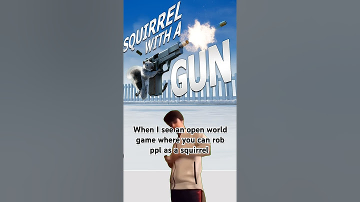 Squirrel with a gun looks insane 😂 #squirrelwithagun #gaming #squirrel #indiegame