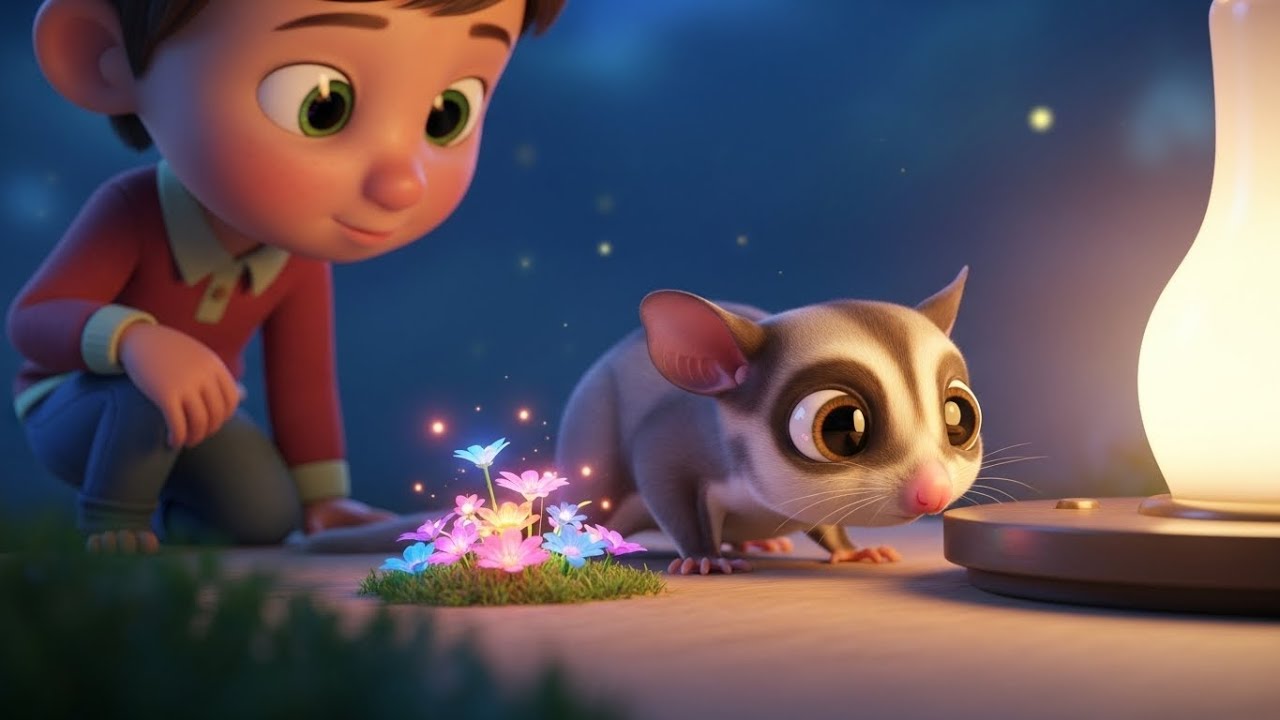 Tiny Baby Sugar Glider Soared to the Lamp and Giggled 🐾💡 | Fun Kids Song & Nursery Rhyme