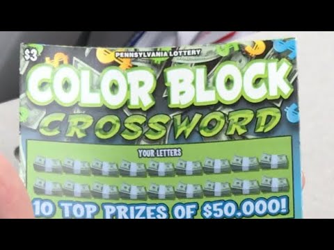 Pennsylvania Lottery - Scratch-Offs - Color Block Crossword