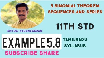 11th Std Maths Example 5.8 Ex.5.1 Expand (2x-1/2x)⁴