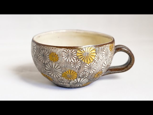 Making soup cups - Part 2 - Slipping, Firing, Glazing - Mishima