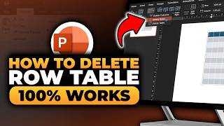 How to Delete Row in PowerPoint Table (FAST & EASY) | 100% WORKS | NO Yapping, To The Point!