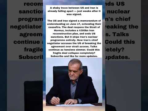 US-Iran Truce Cracking? Iran Accuses US of Breaking Deal
