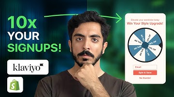 How to create a spin to wheel signup form in klaviyo | email marketing list building, grow shopify