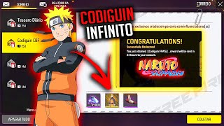 RESGATE AGORA 3 NOVOS CODIGUIN INFINITO TODOS PODEM RESGATAR CODIGO UNIVERSAL JIRAIYA 2025 FREE FIRE