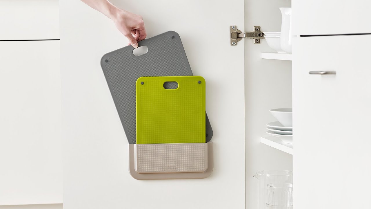 Doorstore 2piece Chopping Board Set With In Cupboard Storage