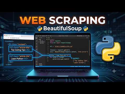 BeautifulSoup Tutorial for Beginners | Python Web Scraping Step-by-Step