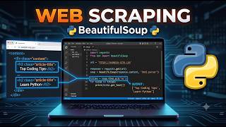 Learn BeautifulSoup in Python | Build Your First Web Scraper 🚀