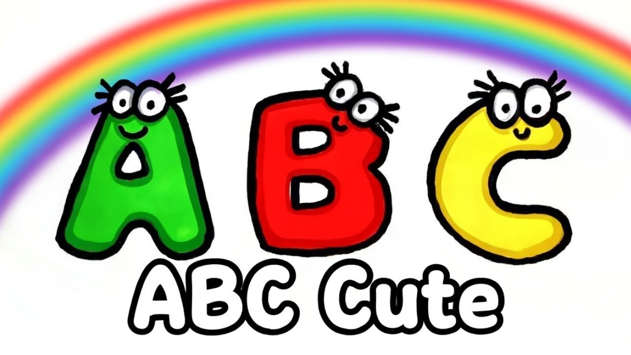 Draw ABC Letters With Cute Faces | Easy Alphabet  Drawing