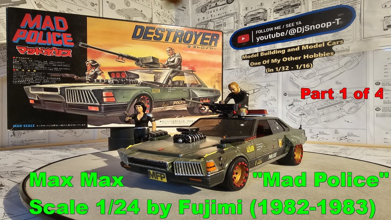 Model And Model Car Building Mad Max"Mad Police1"by"Fujimi"(1982-1983)