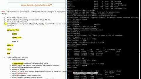 Extend a logical volume in a virtual machine  - Expand hard drive Linux