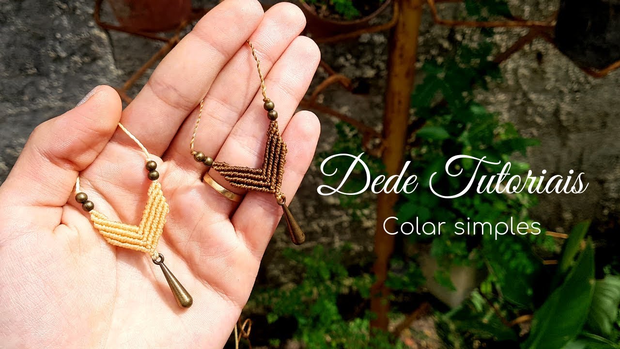 Dede Tutoriais | Como fazer um colar simples #171
