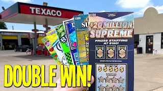 DOUBLE WIN! Playing 2 $100 LOTTERY TICKETS!! screenshot 4