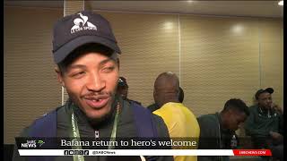AFCON 2023 | Bronze medalists Bafana Bafana arrive home to heroes' welcome