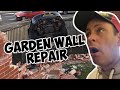 Garden wall repair bricklaying construction repair