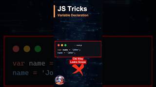JS Variable Declaration Old vs Modern Way | JS Tips and Tricks #shorts #coding #frontend