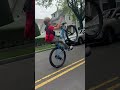 How did he do this #bike #wheelies #shorts