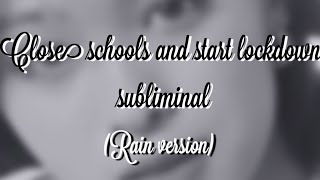 ♡Close school and start lockdown♡(Rain version)