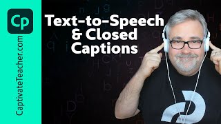 TexttoSpeech and Closed Captions in the AllNew Adobe Captivate