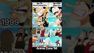 One Piece Then vs Now 😍 | 1999 vs 2026 | Luffy & Usopp Evolution 🔥 #AnimeZone1M