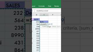 Excel SUMIF Function! Learn Excel SUMIF in 5 Minutes | Excel Smart Trick