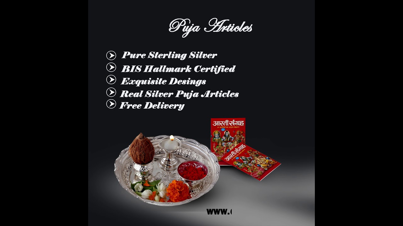 Pure Silver Puja Thali Set
