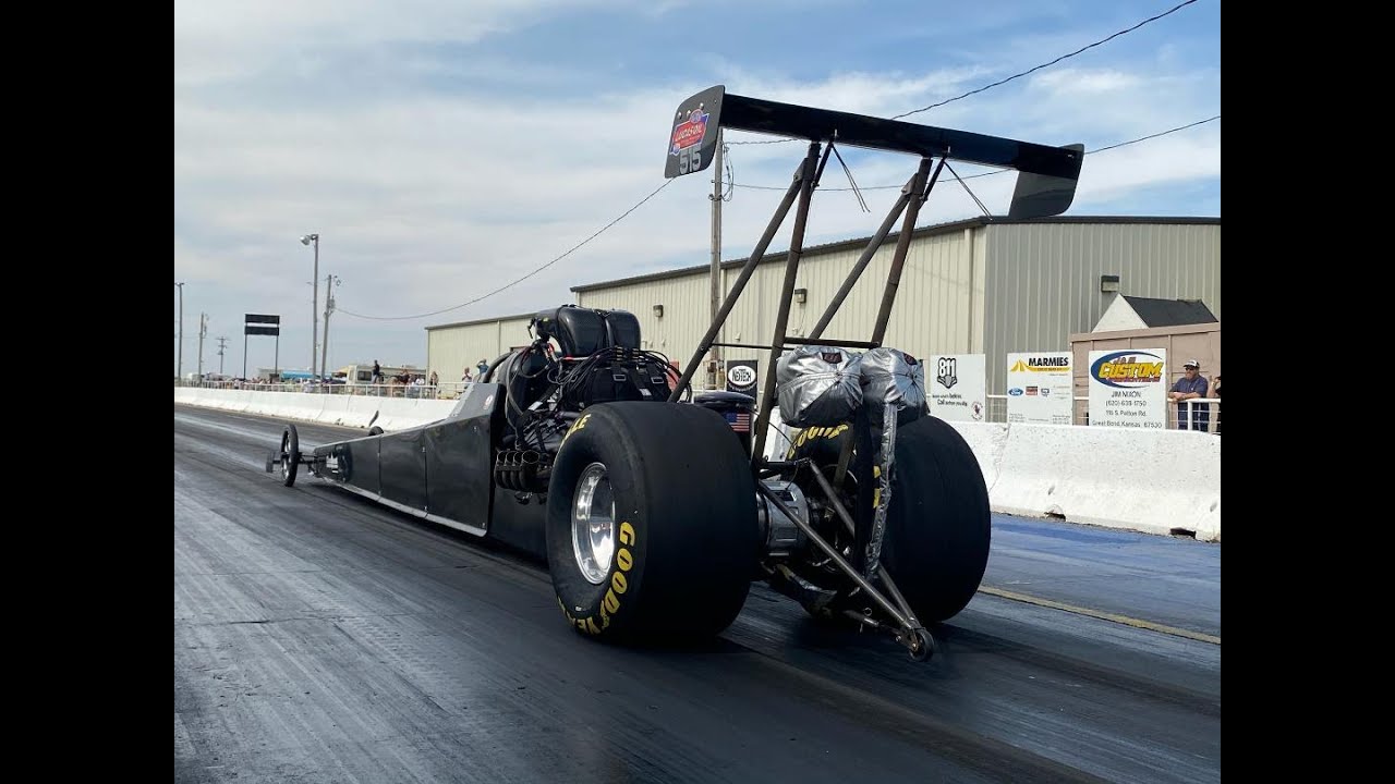 Top Alcohol Dragster Part 2 - James Stevens at the historic SRCA Dragstrip in Great Bend, KS!