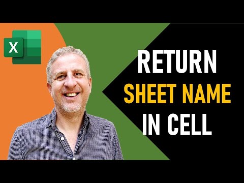 Return Sheet Name in Cell - Excel Formula