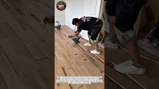 Perfect Hardwood Floor Installation #construction
