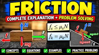 Friction in Physics: Complete Tutorial | 3 Problems Solved with Newton’s 2nd Law