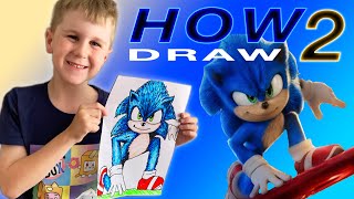 I can draw Sonic in 2 minutes