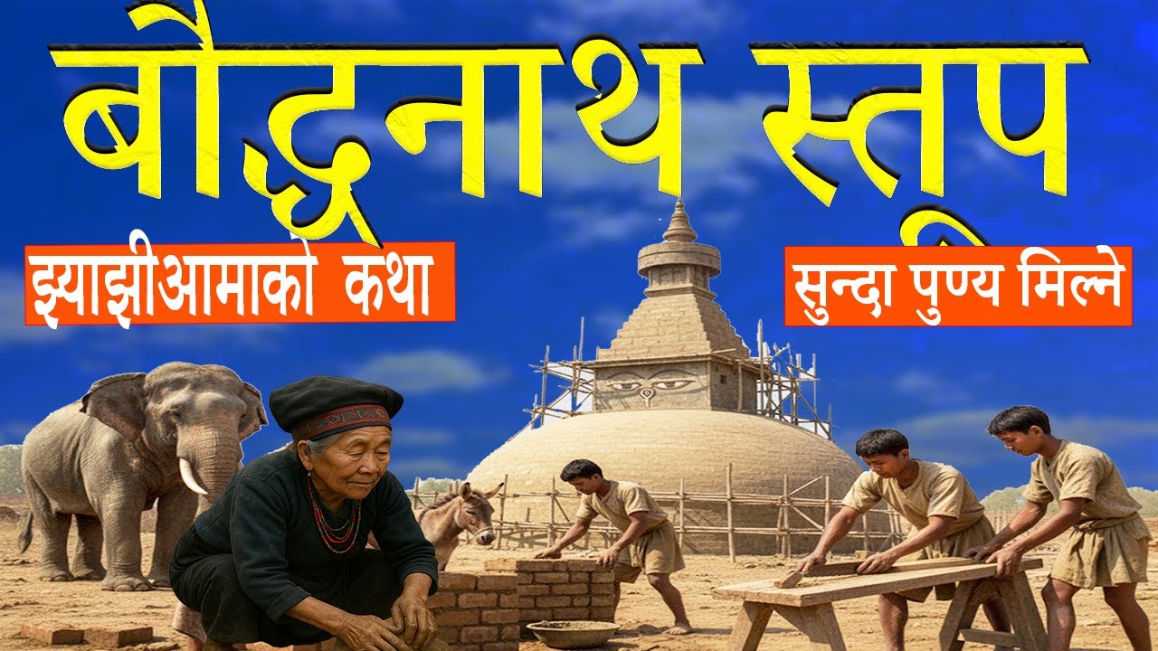 बौदनाथ स्तूपा  निर्माण गर्ने झ्याझीमाको कथा सुन्दा पुण्य मिल्ने l STORY OF BOUDHANATHA STUPA