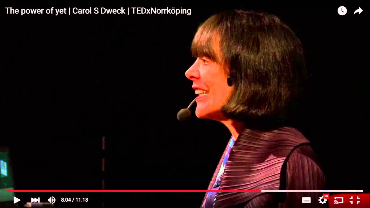 20160403 테드영어강의 Carol Dweck 5 - TED The Power of Yet - YouTube