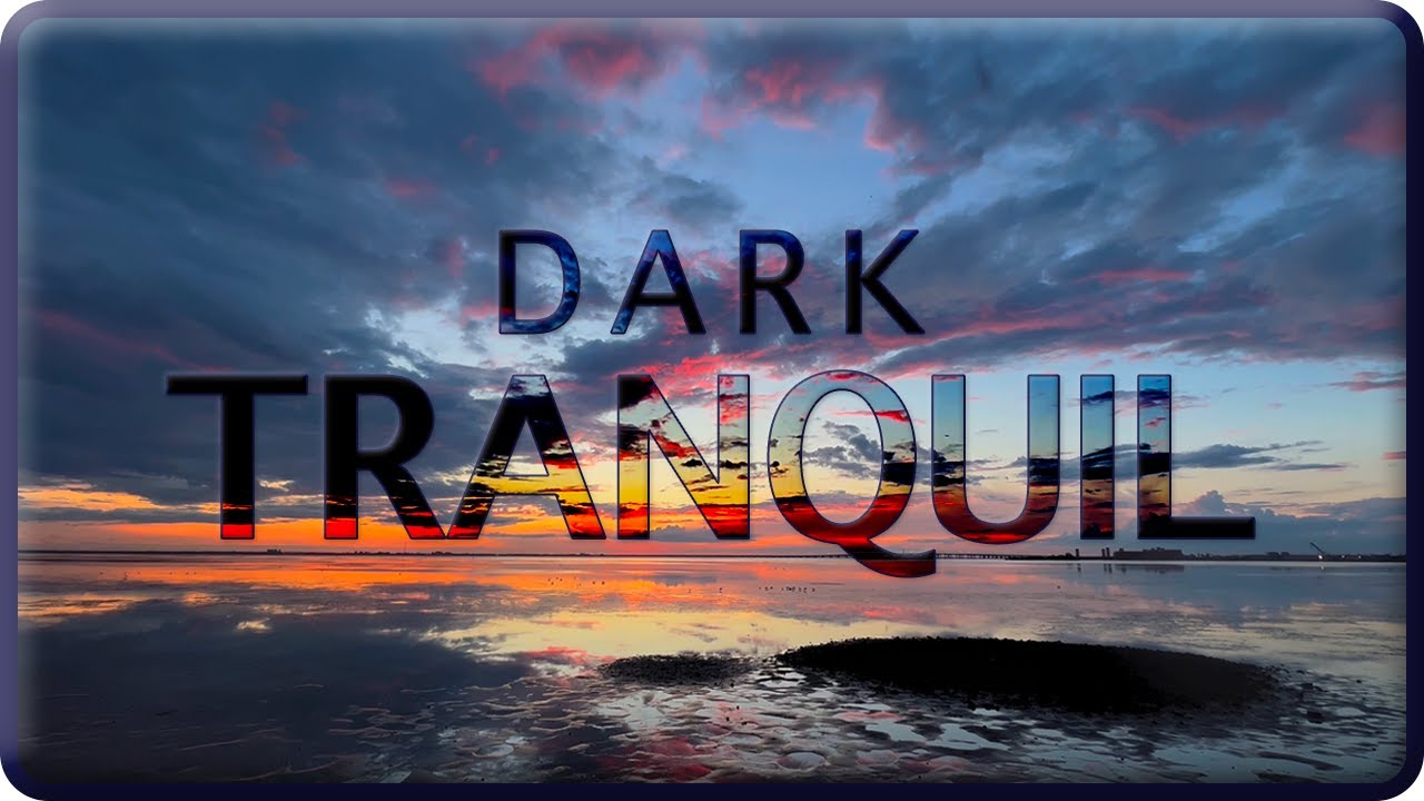 5 Tranquil, DARK Sunsets Over Water with Calm Music | Relax & Connect with Nature (No AI)