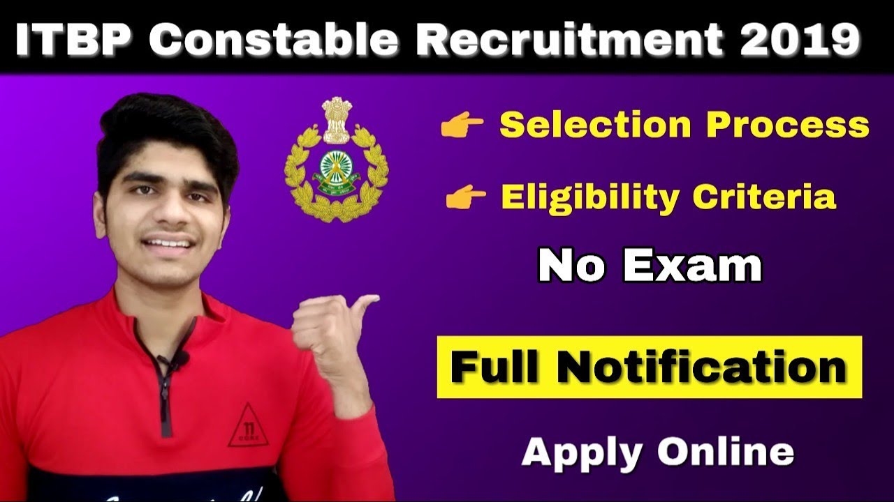 ITBP Constable GD Recruitment 2019 | Age Limit | Salary | Selection Process | Apply online...