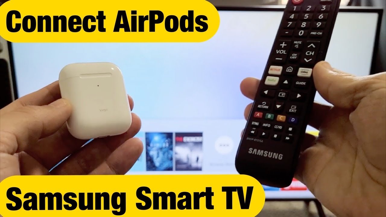 How to Connect AirPods to Samsung Smart TV (Wireless Connection) - YouTube